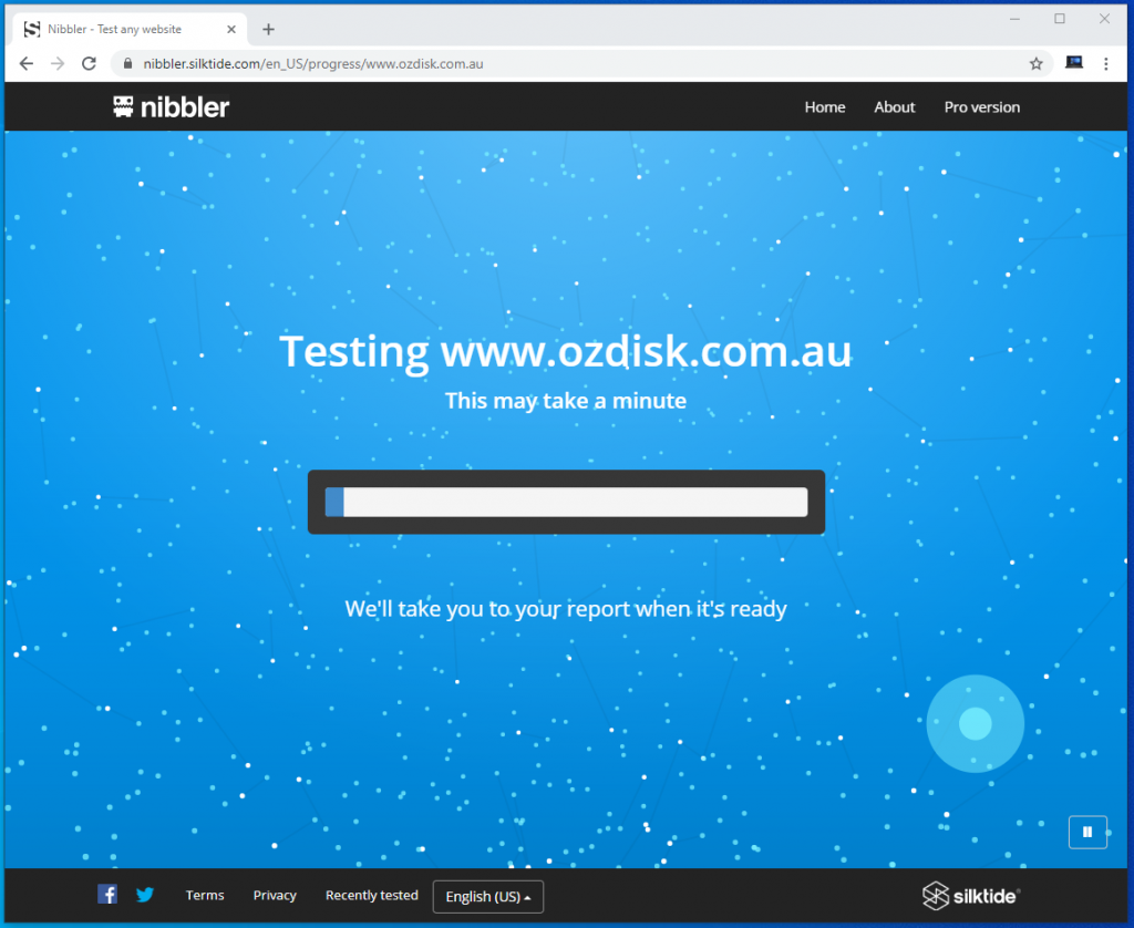 Nibbler Website Testing
